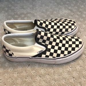 Checkered Slip On Vans